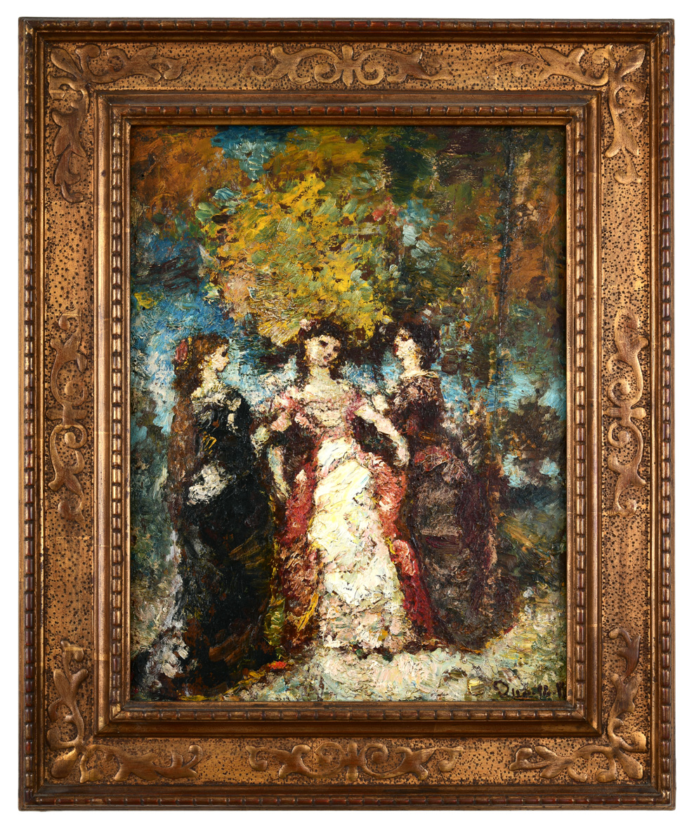 Les trois femmes dans un jardin_0